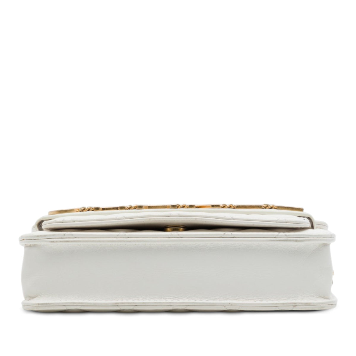 Chanel Quilted Calfskin Enchained Flap Wallet on Chain