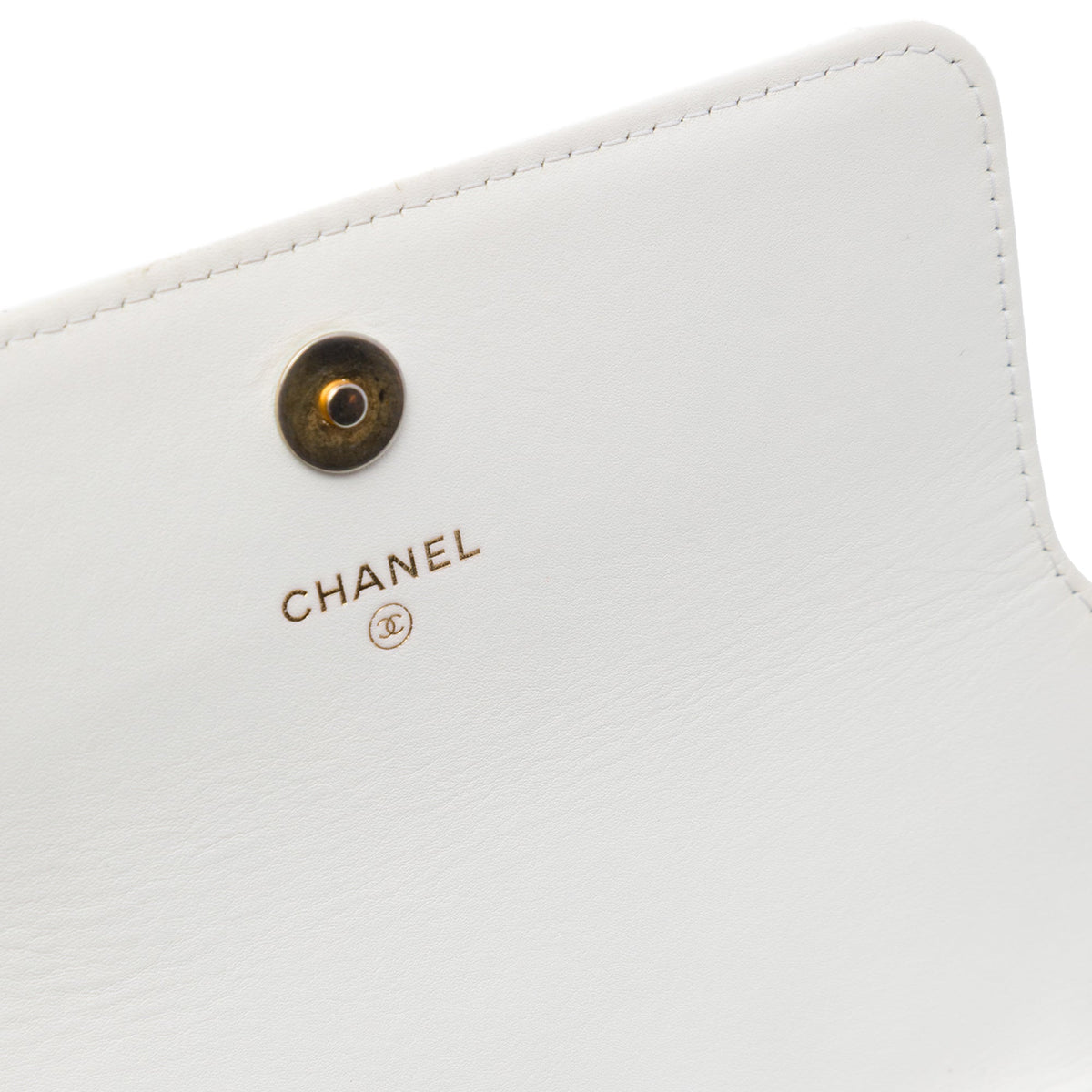 Chanel Quilted Calfskin Enchained Flap Wallet on Chain