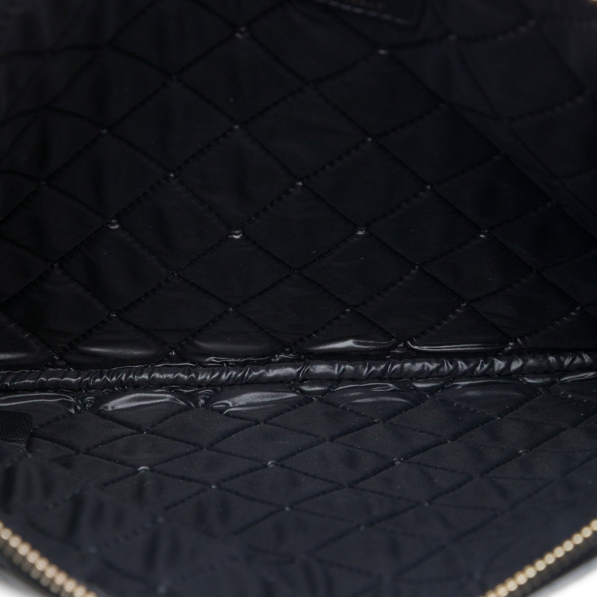 Chanel Medium Bi Quilted Lambskin O Case Clutch
