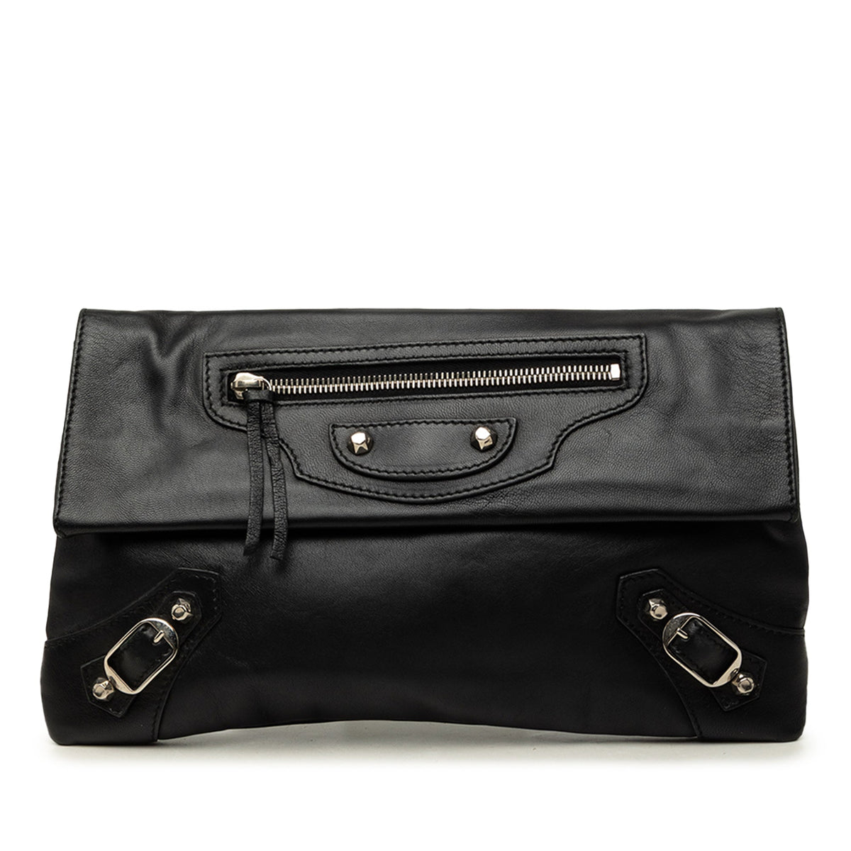 Balenciaga Lambskin Motocross Giant 12 Envelope Clutch