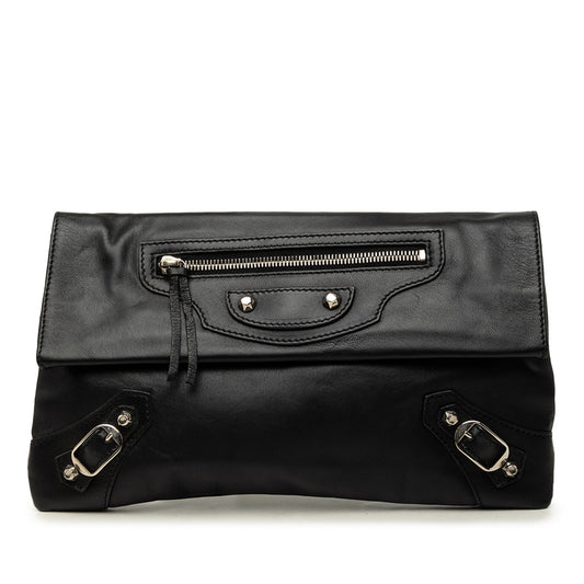 Balenciaga Lambskin Motocross Giant 12 Envelope Clutch