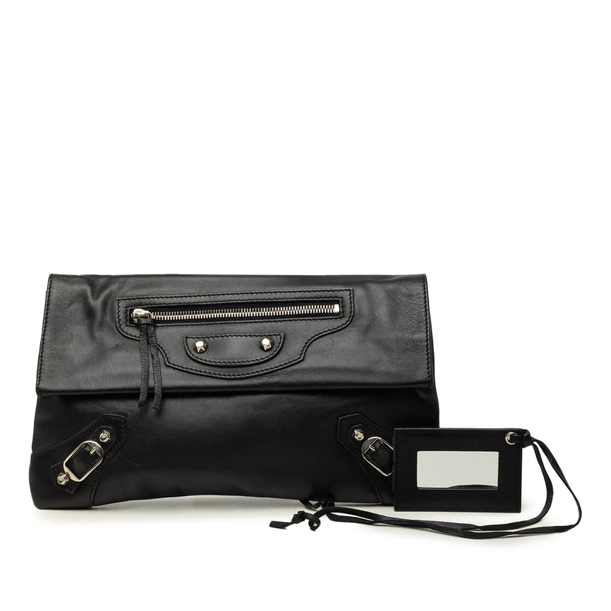 Balenciaga Lambskin Motocross Giant 12 Envelope Clutch