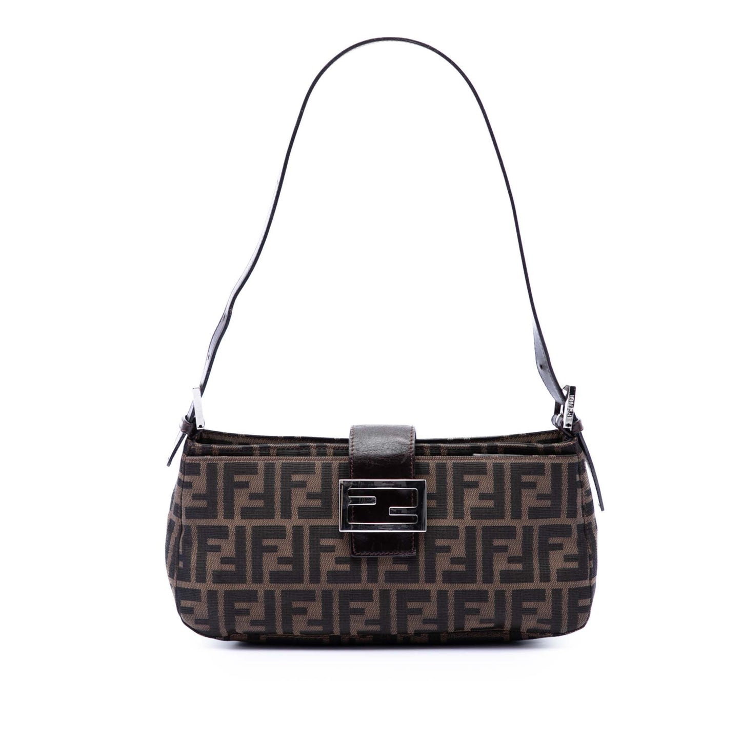 Fendi Zucca Canvas Shoulder Bag