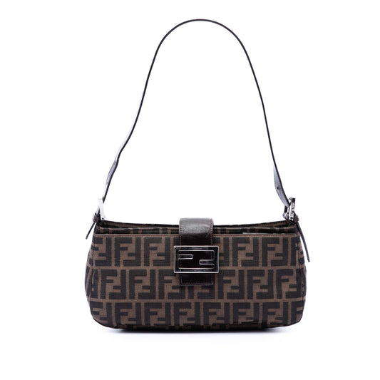 Fendi Zucca Canvas Shoulder Bag