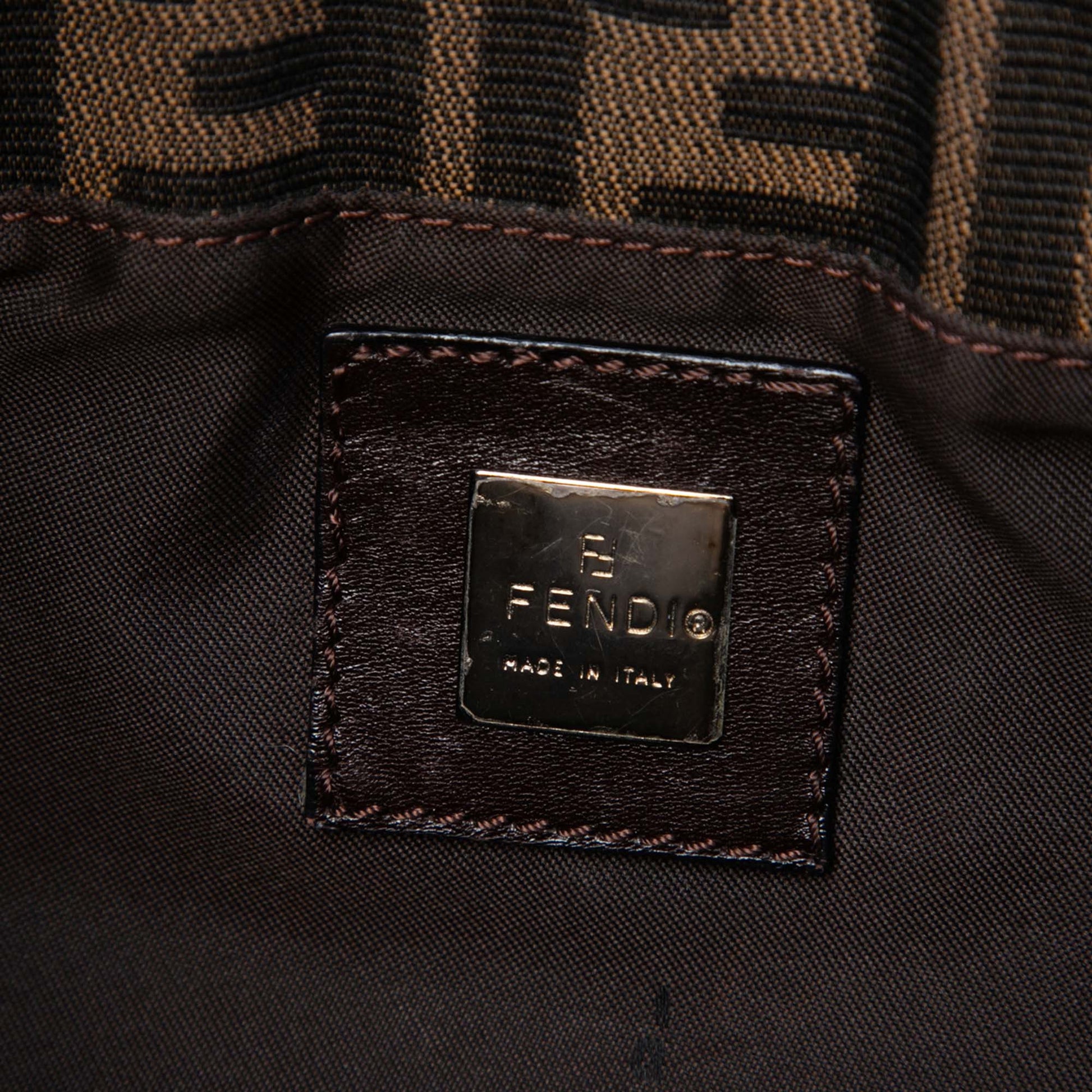 Fendi Zucca Canvas Shoulder Bag