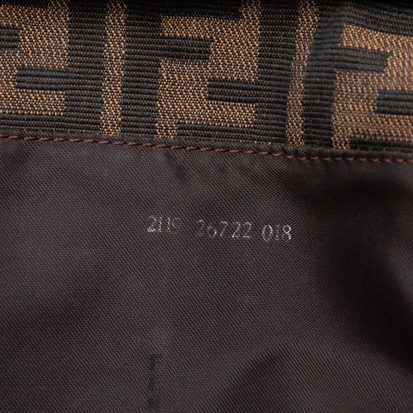 Fendi Zucca Canvas Shoulder Bag
