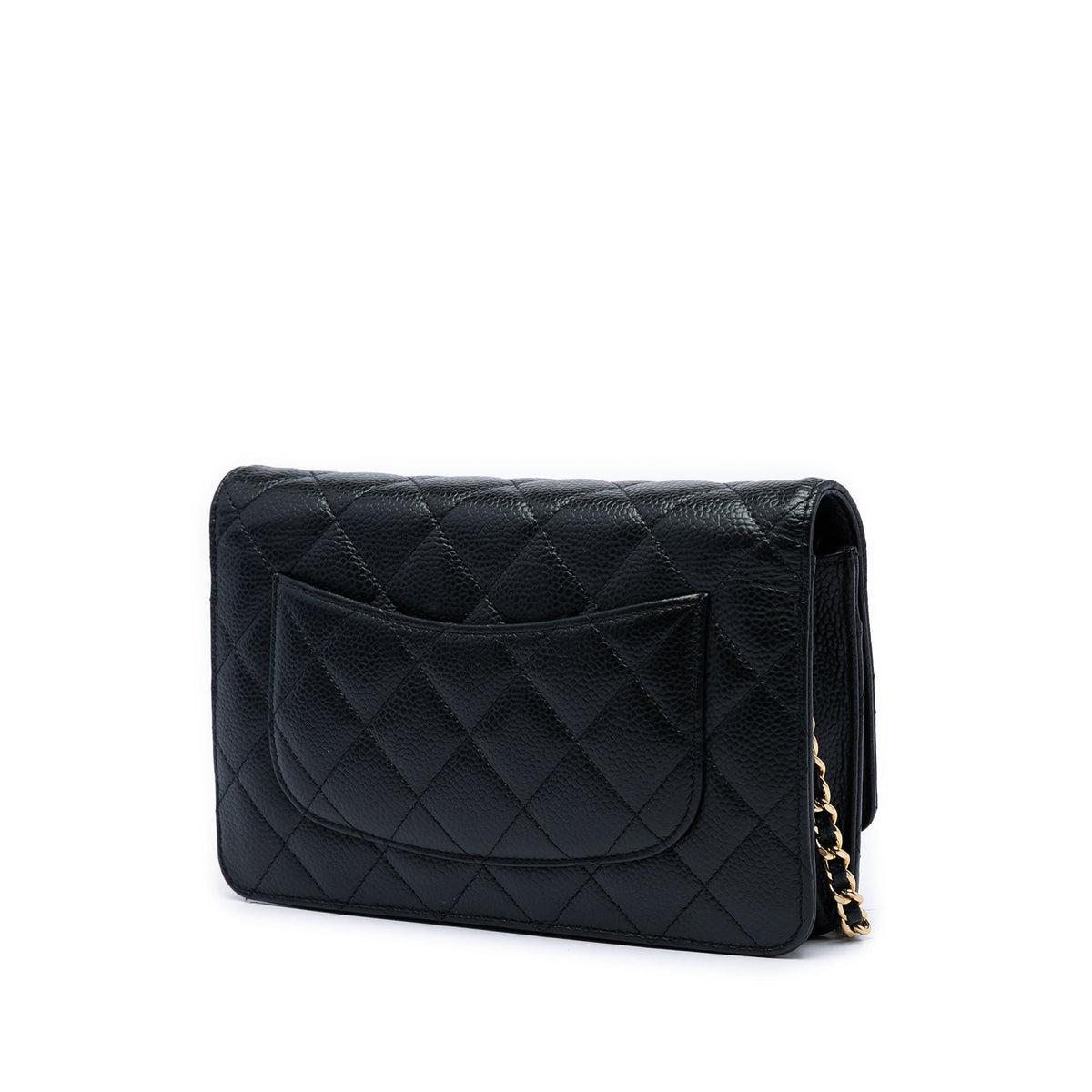 Chanel CC Quilted Caviar Wallet on Chain