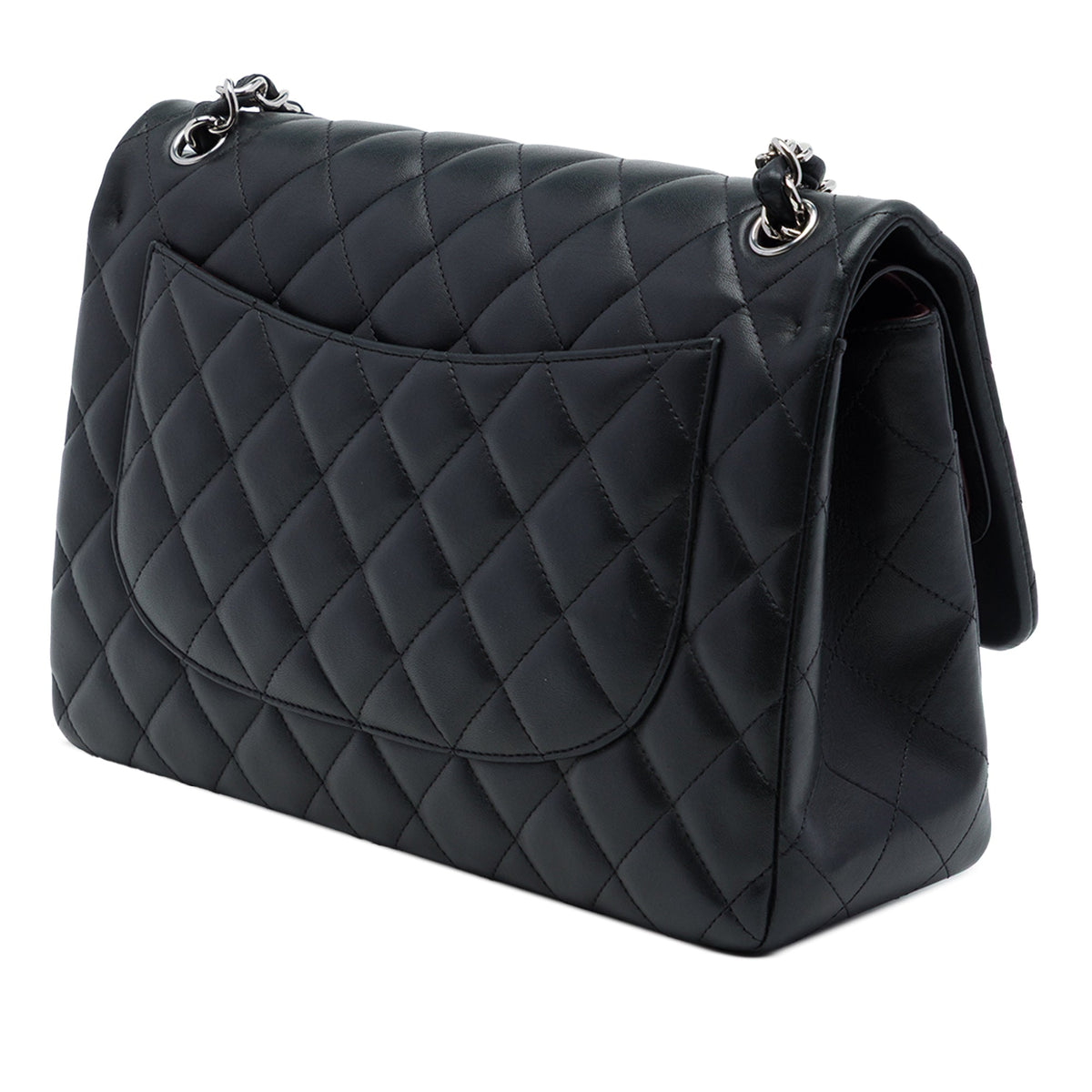 Chanel Jumbo Classic Lambskin Double Flap — Black