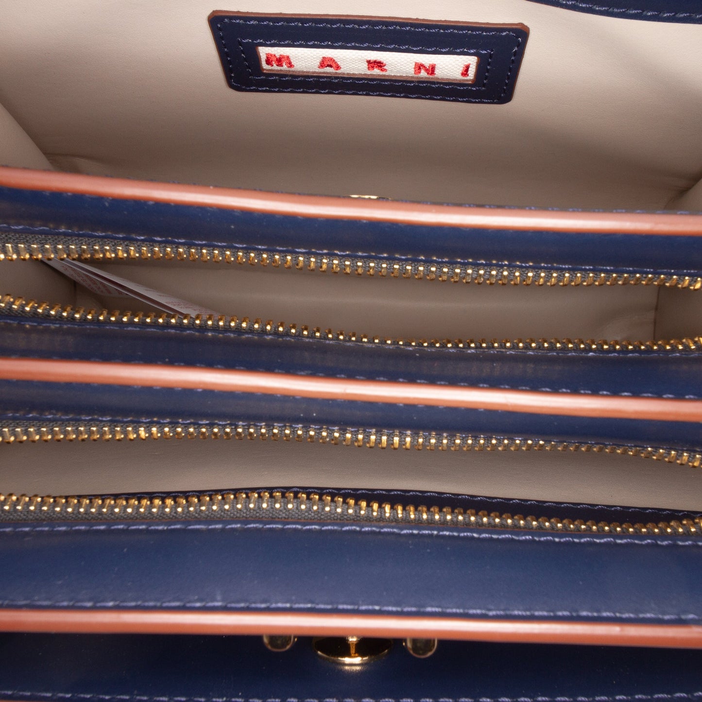 Marni Medium Leather Trunk Reverse Crossbody