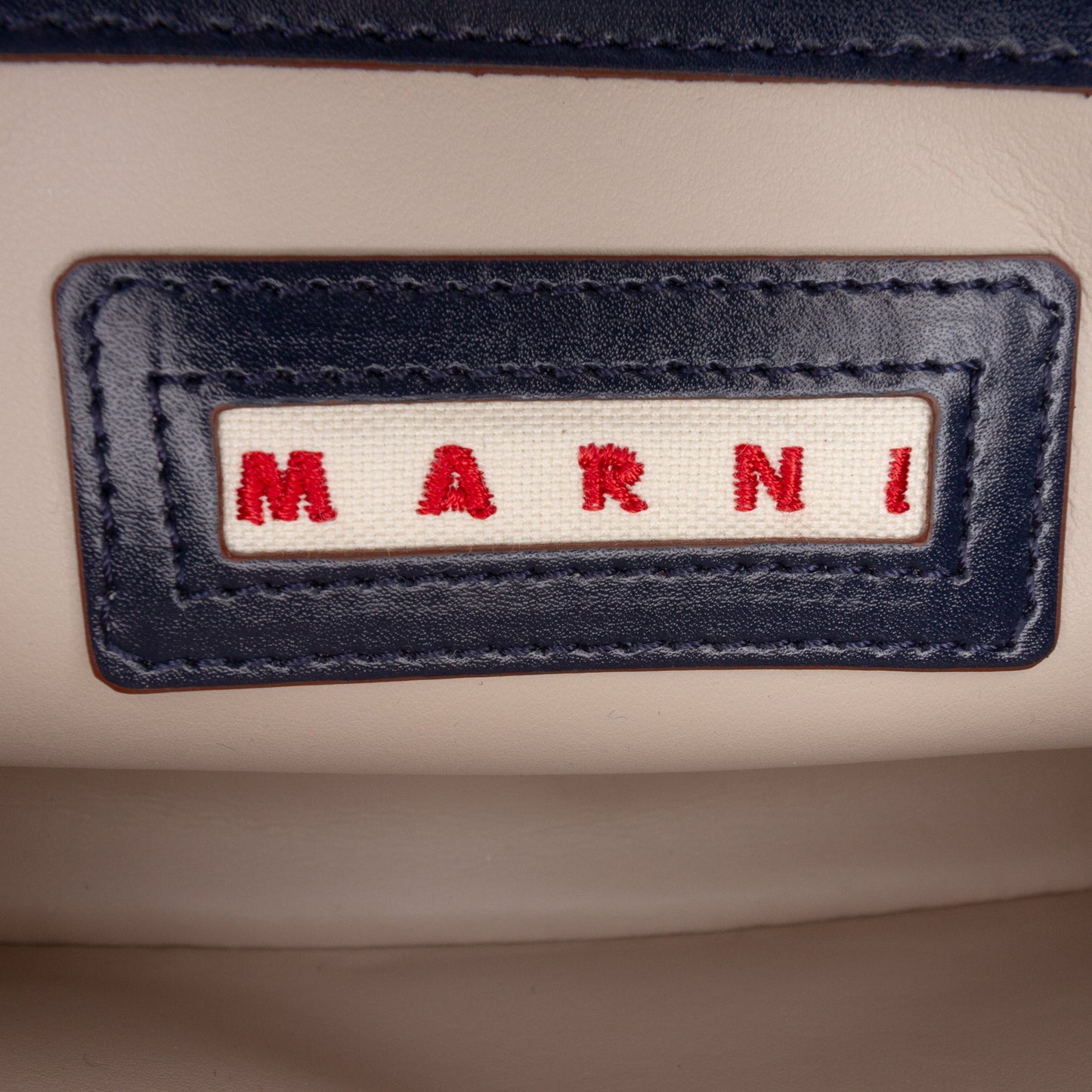 Marni Medium Leather Trunk Reverse Crossbody