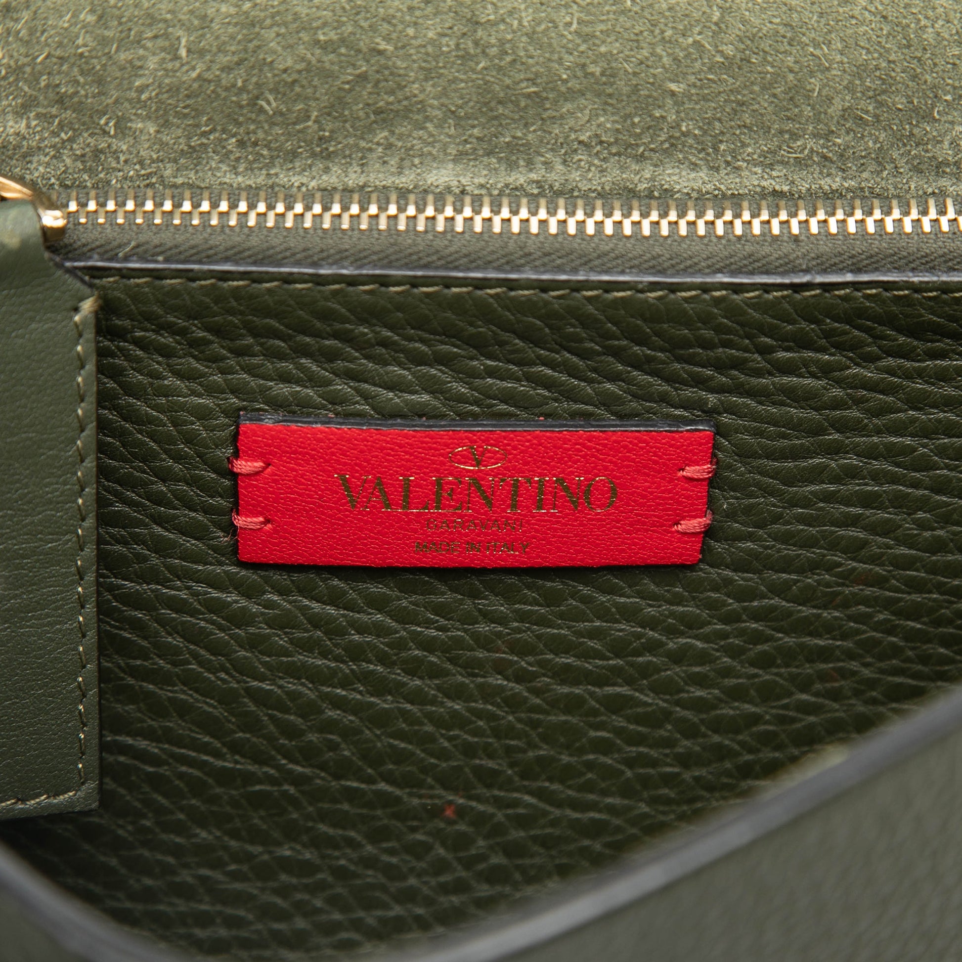 Valentino Grained Calfskin Rockstud Side Slip Crossbody