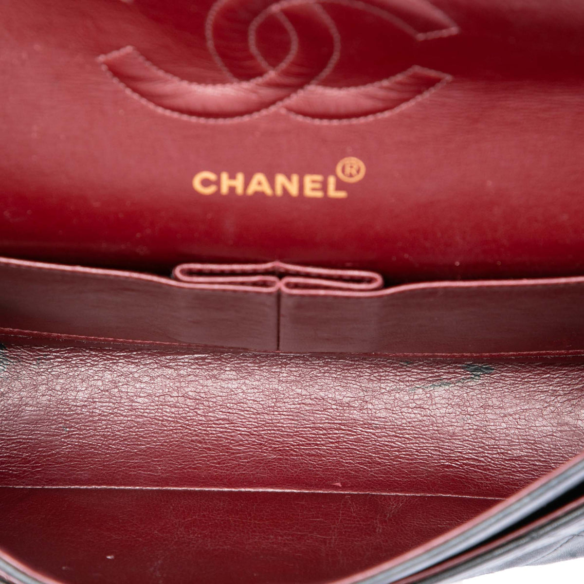 Chanel Medium Classic Lambskin Double Flap — Black