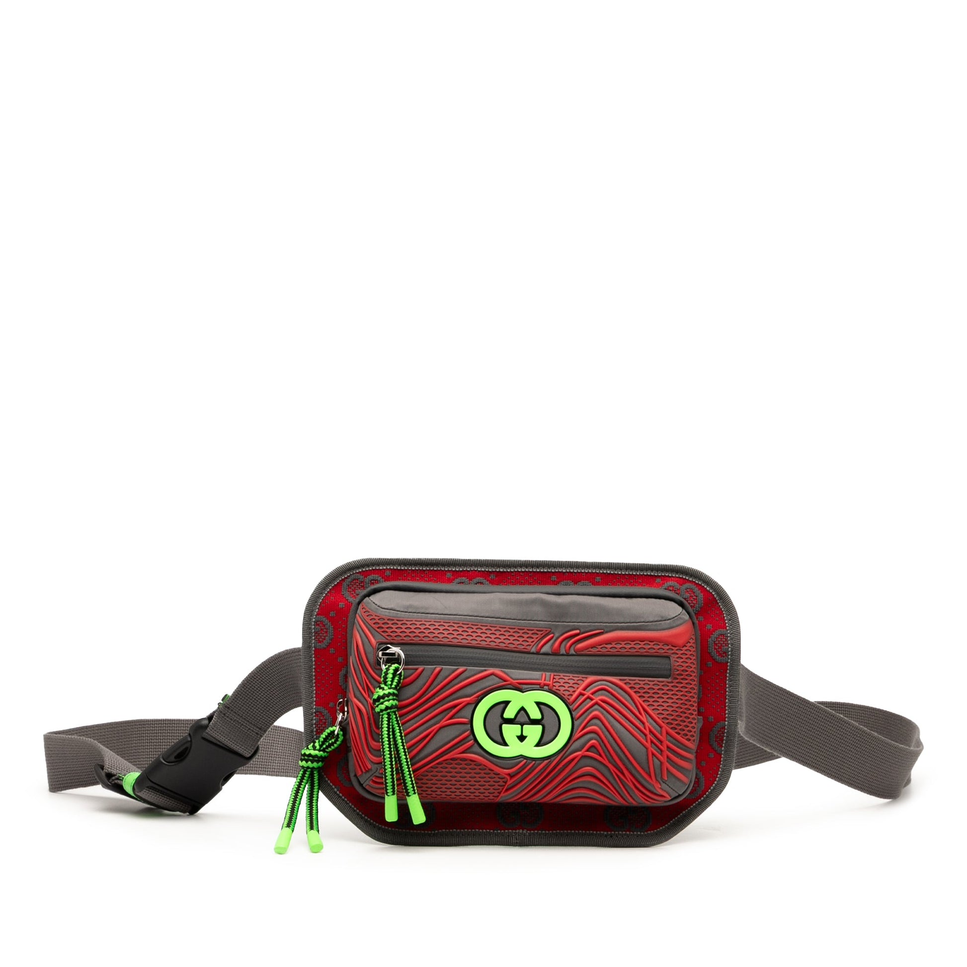 Gucci GG Nylon and Rubber Belt Bag