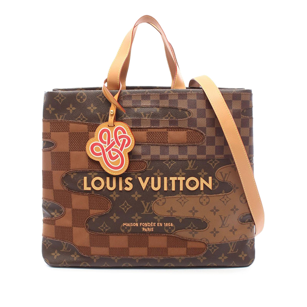 Louis Vuitton Monogram Landscape Shopper Tote MM — Brown