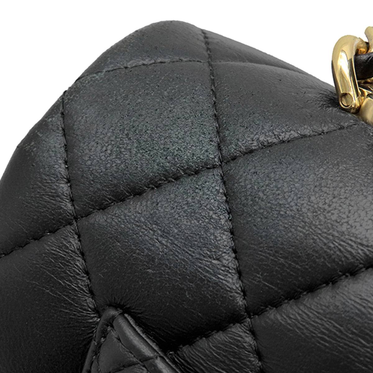 Chanel Mini Rectangular Classic Lambskin Lion Charm Top Handle Flap