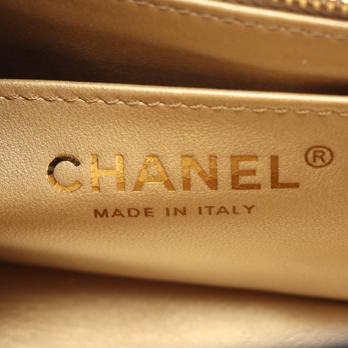Chanel Mini Square Classic Lambskin Single Flap — Black