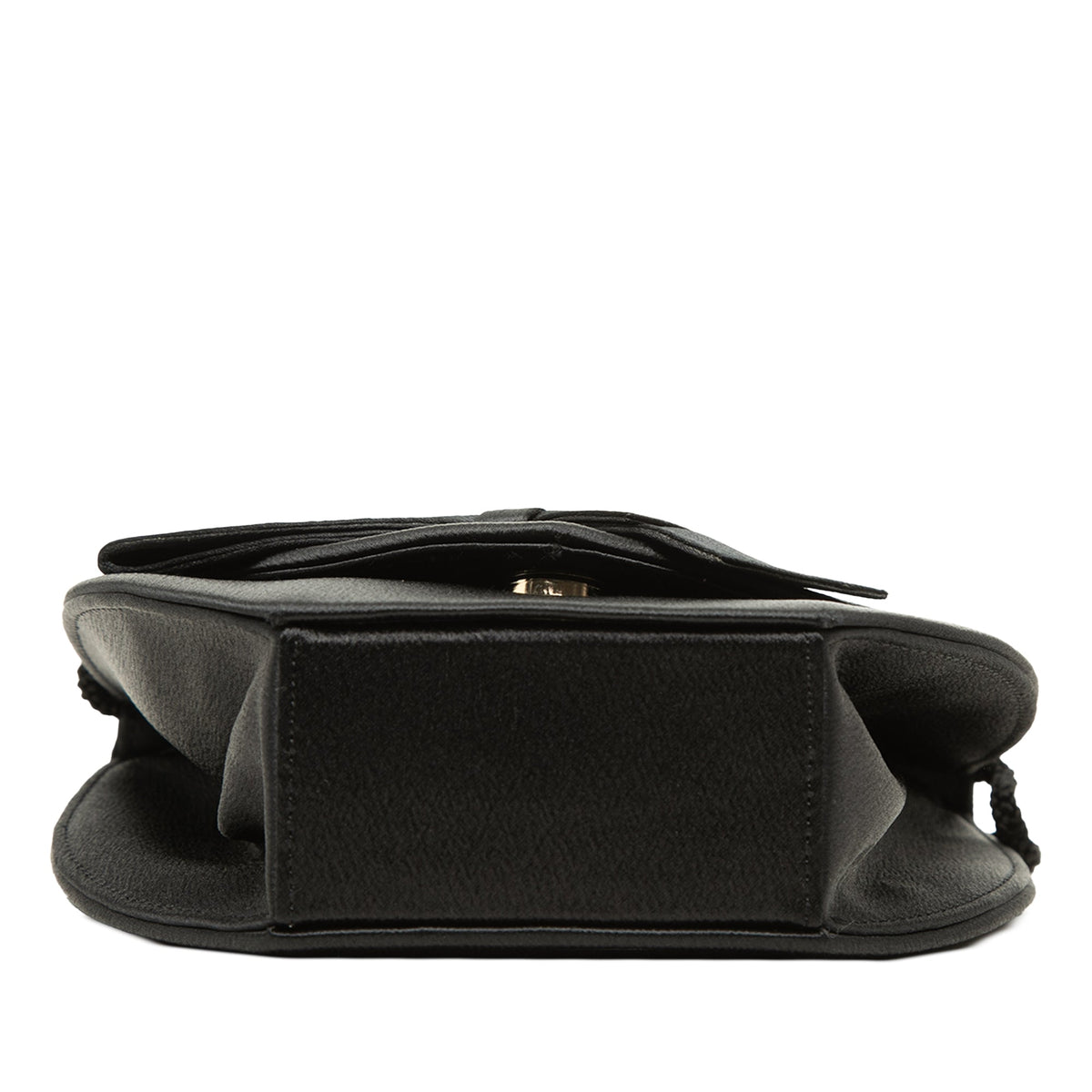Saint Laurent Satin Bow Crossbody — Black