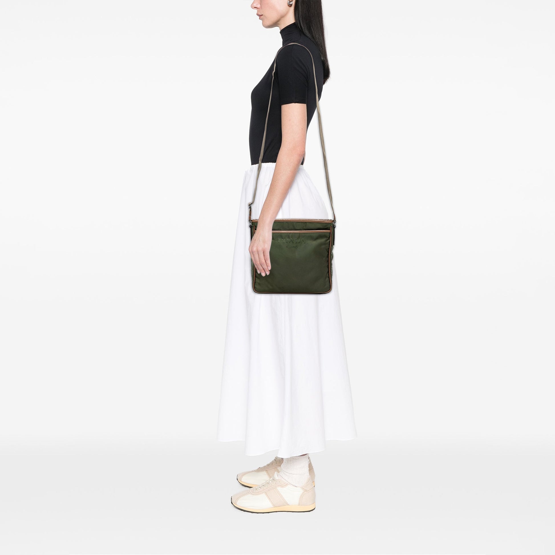 Prada Tessuto Zip Top Crossbody