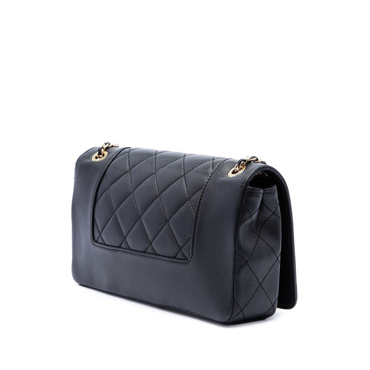 Chanel Small Lambskin Mademoiselle Flap — Black
