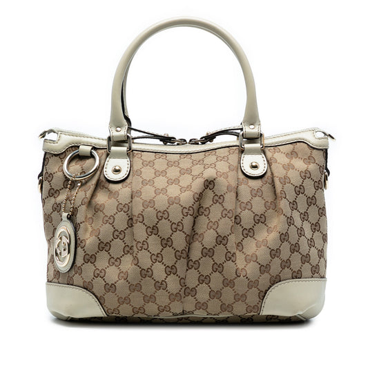 Gucci GG Canvas Sukey Satchel