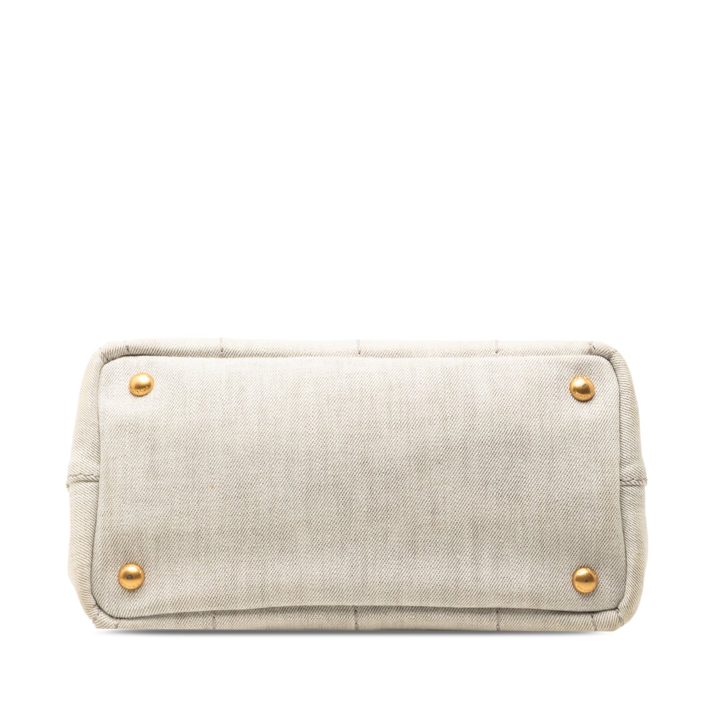 Prada Small Denim Canapa Logo Satchel