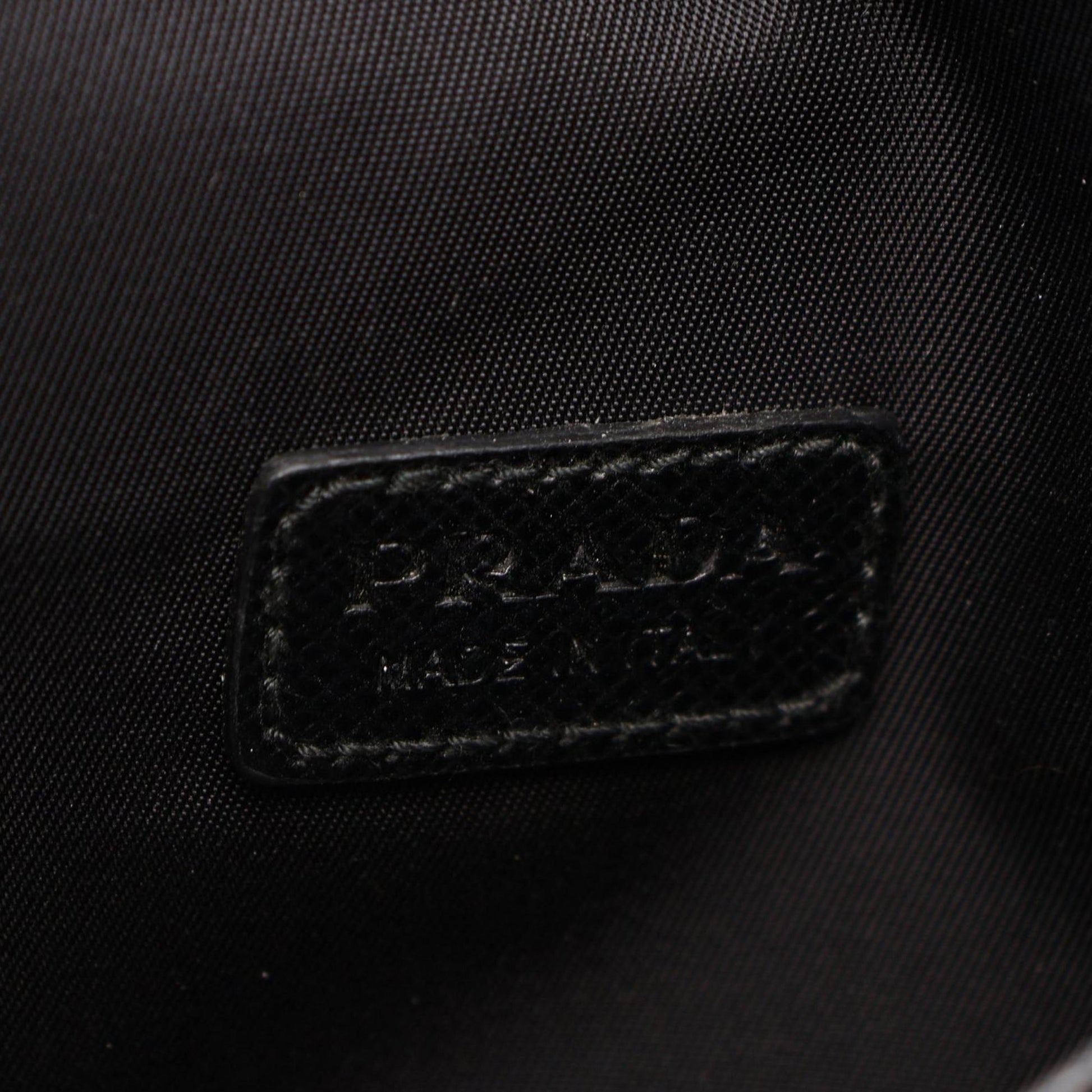 Prada Saffiano Trimmed Tessuto Messenger Bag