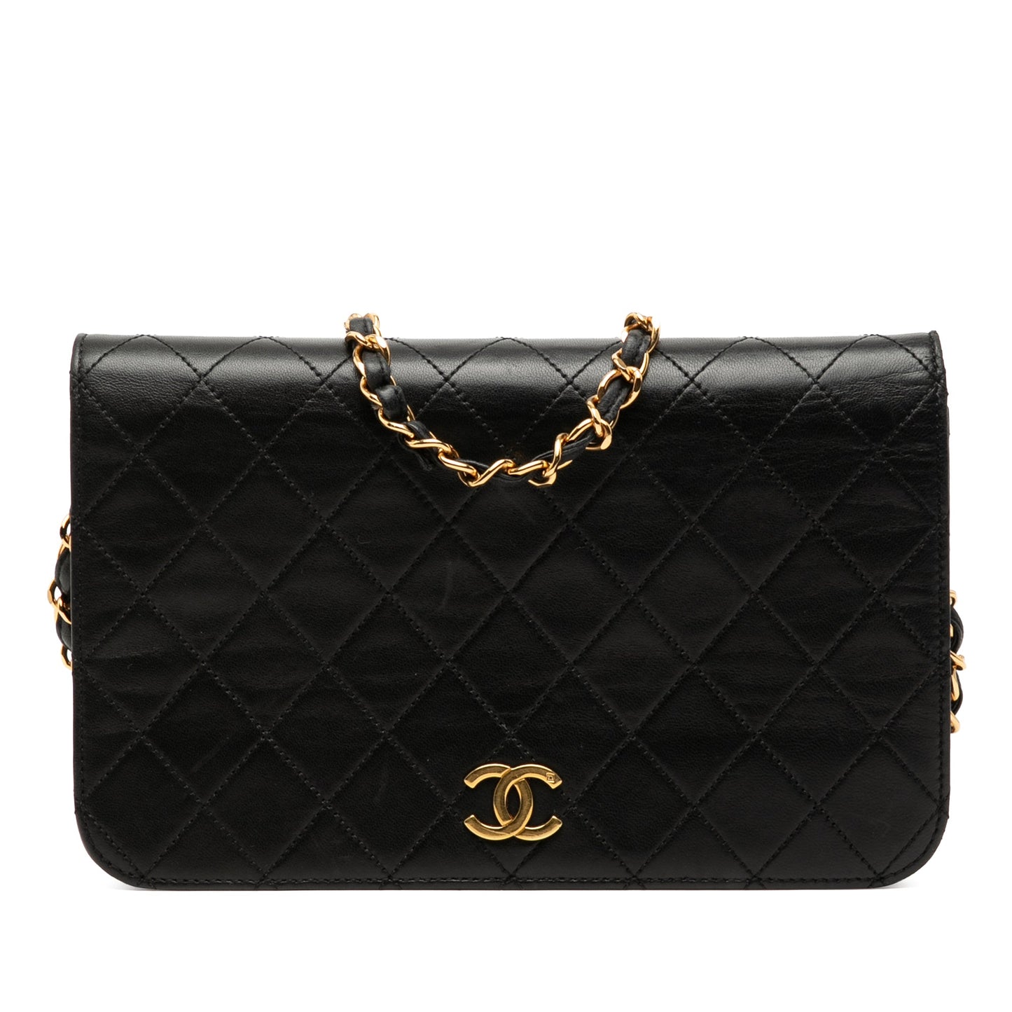 Chanel CC Quilted Lambskin Full Single Flap