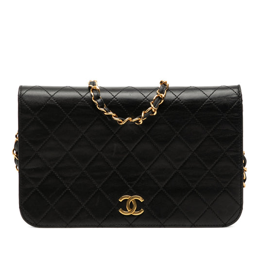 Chanel CC Quilted Lambskin Full Single Flap