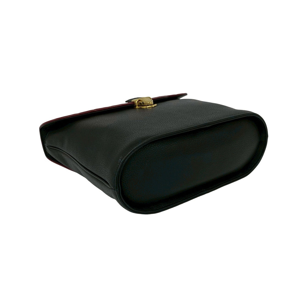 Saint Laurent Leather Diamond Cut Punching Top Handle Bag