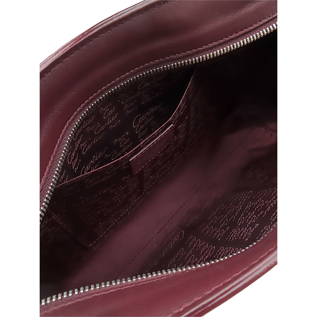 Cartier Leather Cabochon Handbag — Red