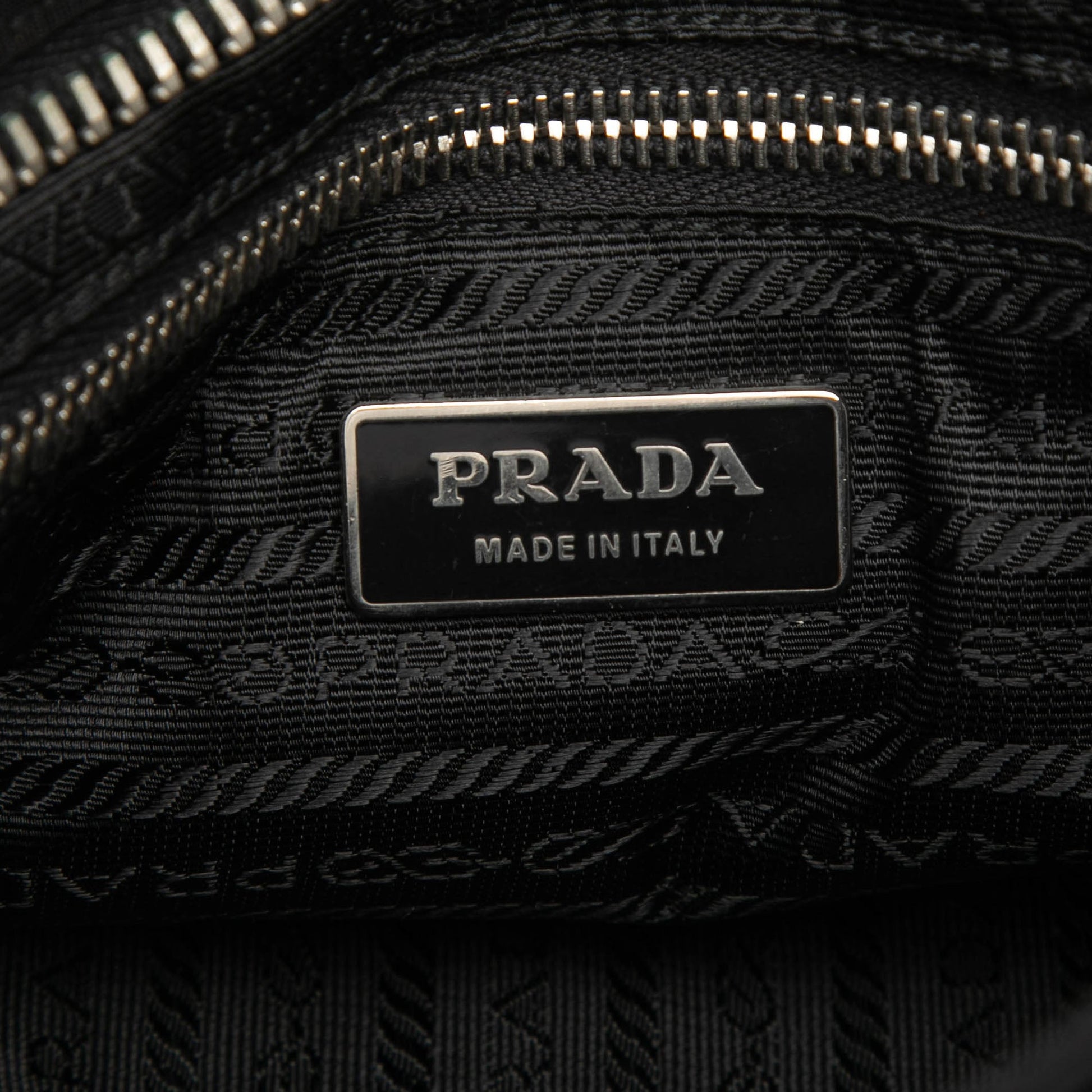 Prada Tessuto Buckle Messenger Bag