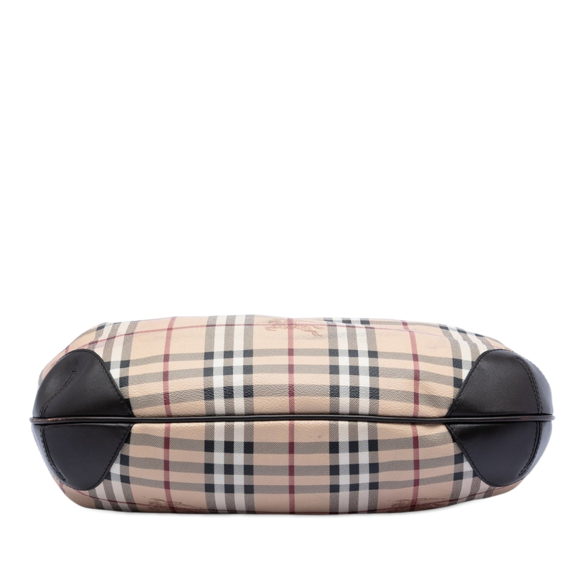 Burberry Medium Haymarket Check Coated Canvas Willenmore Hobo