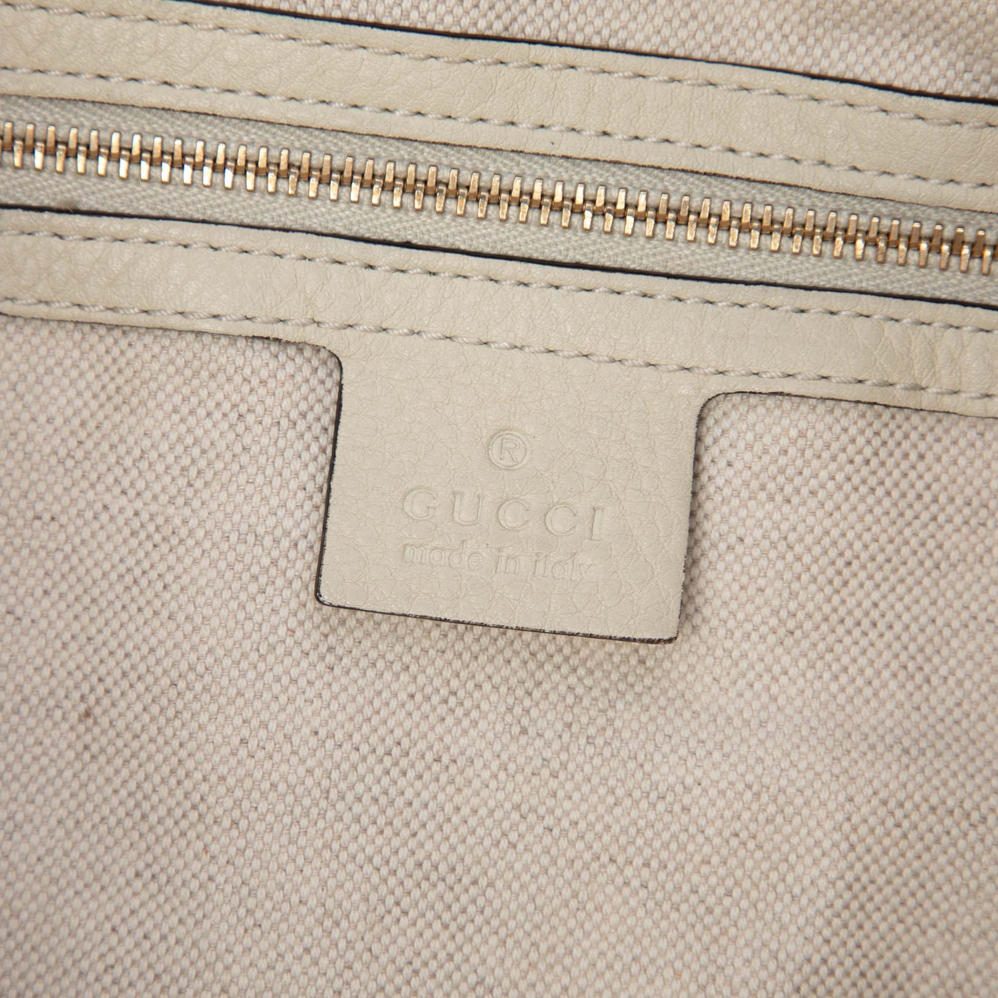 Gucci Tall Calfskin Bamboo Shopper Tote