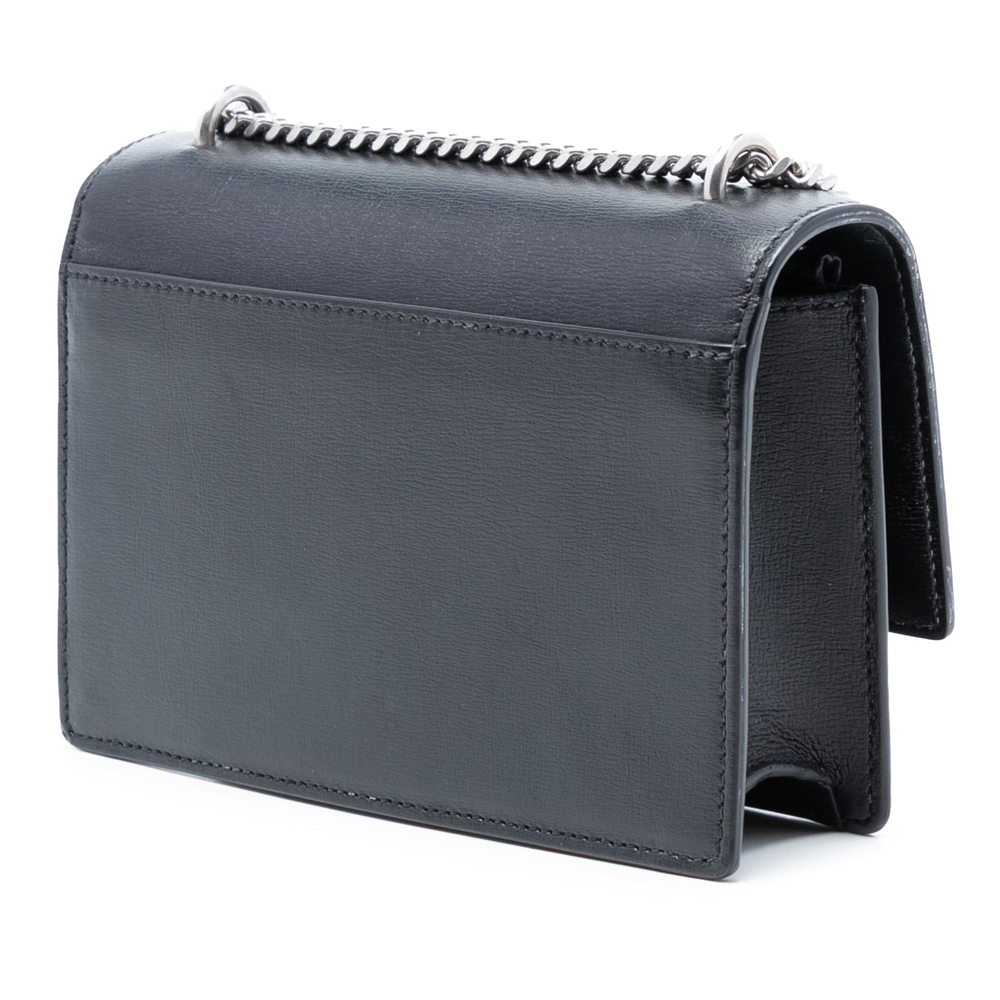 Saint Laurent Mini Calfskin Monogram Lucky Charms Sunset Wallet on Chain