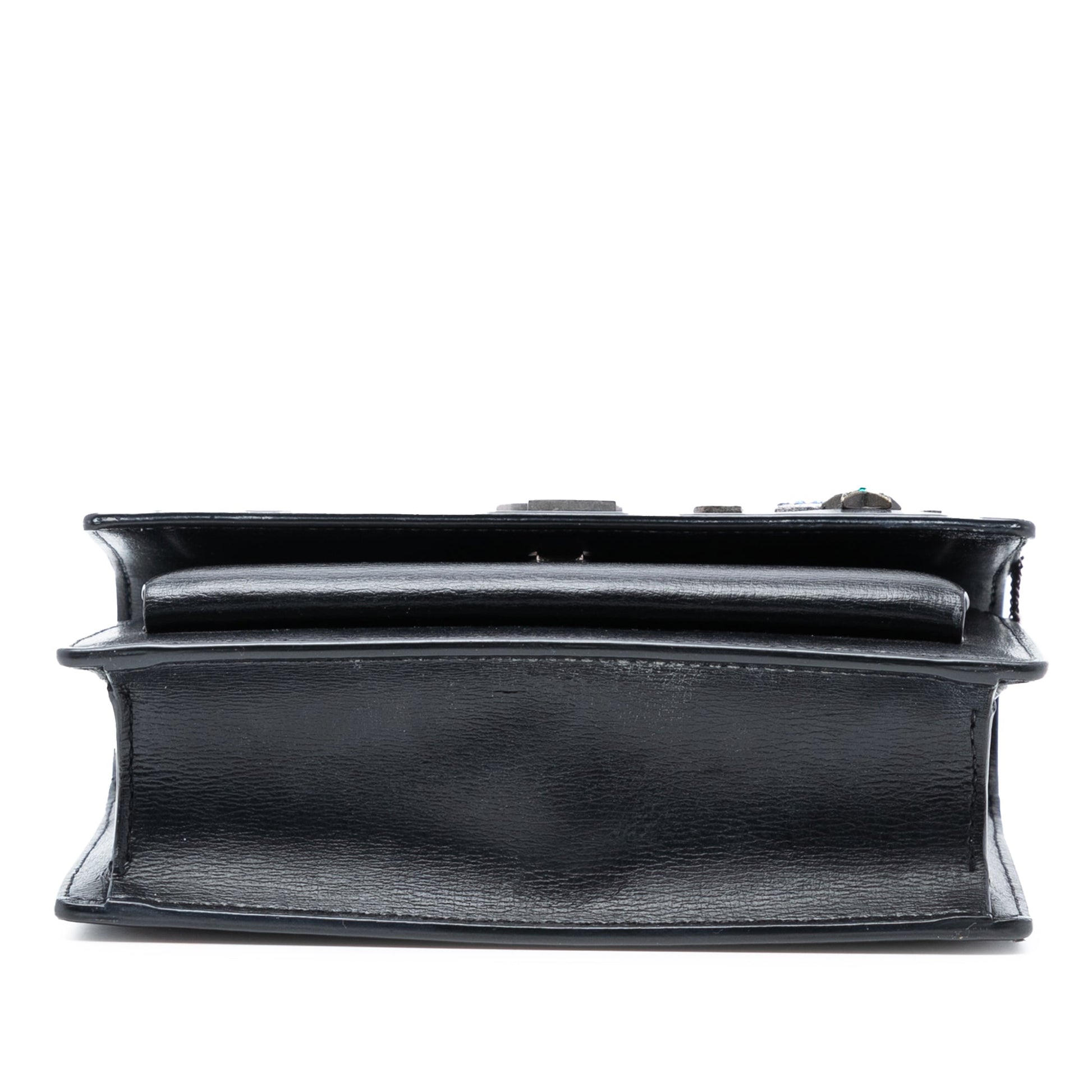 Saint Laurent Mini Calfskin Monogram Lucky Charms Sunset Wallet on Chain