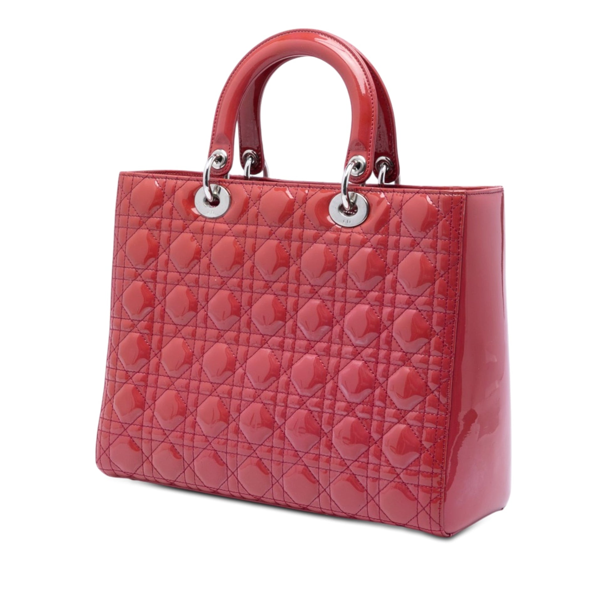 Dior Large Patent Cannage Lady Dior