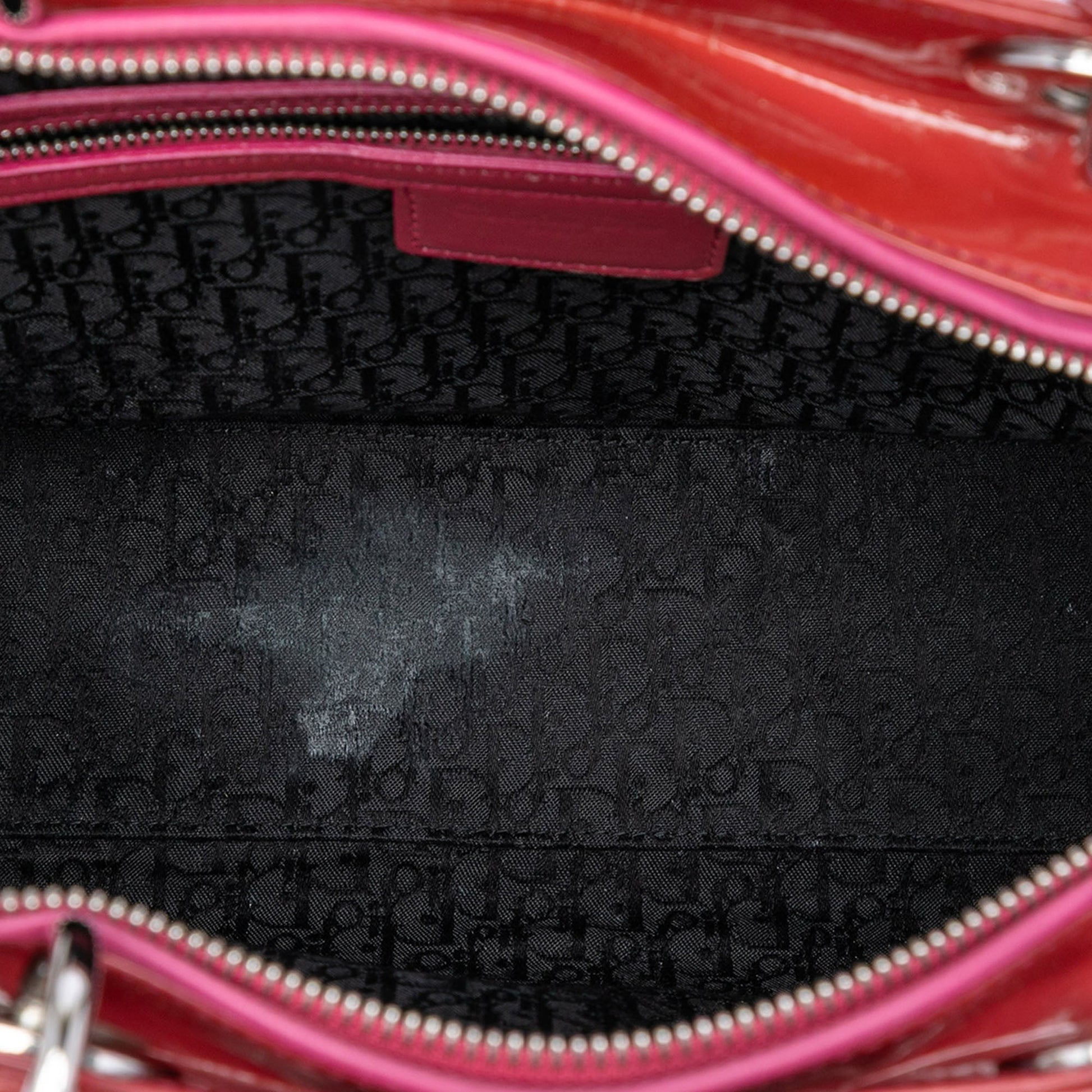 Dior Large Patent Cannage Lady Dior