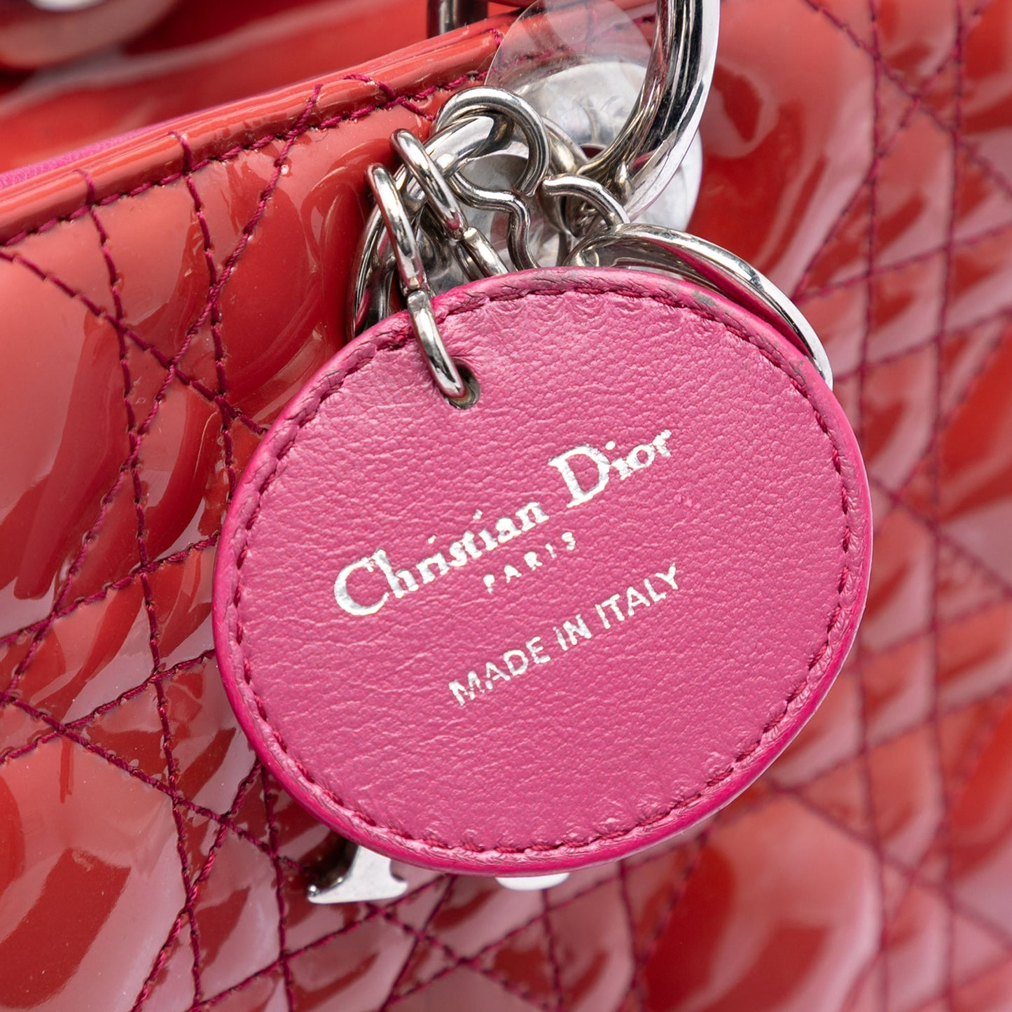 Dior Large Patent Cannage Lady Dior