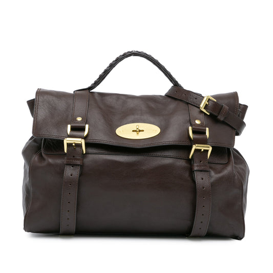 Mulberry Calfskin Alexa Satchel