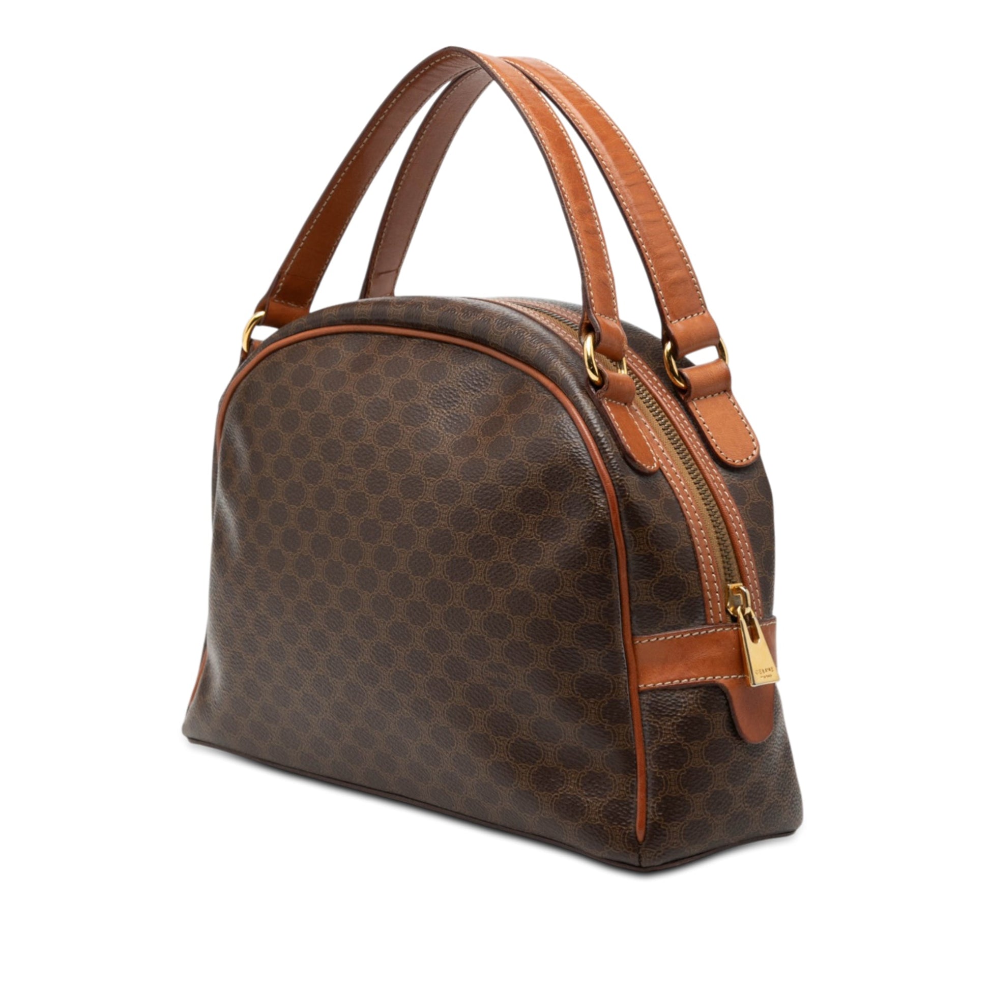 Macadam Coated Canvas Dome Handbag