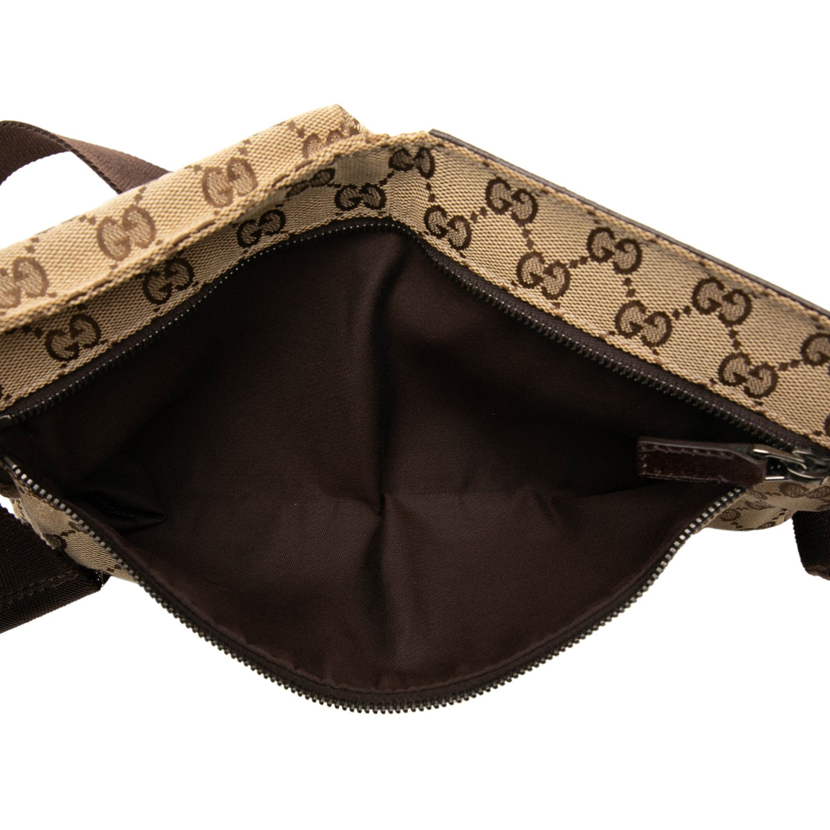 Gucci GG Canvas Double Pocket Belt Bag