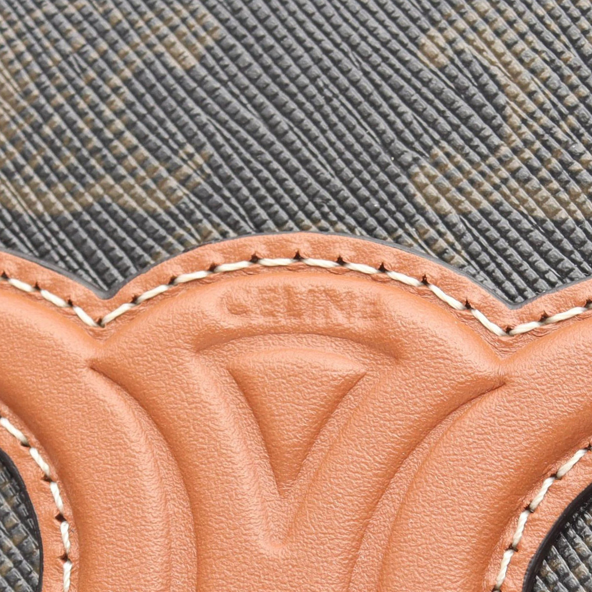 Celine Triomphe Coated Canvas Satchel