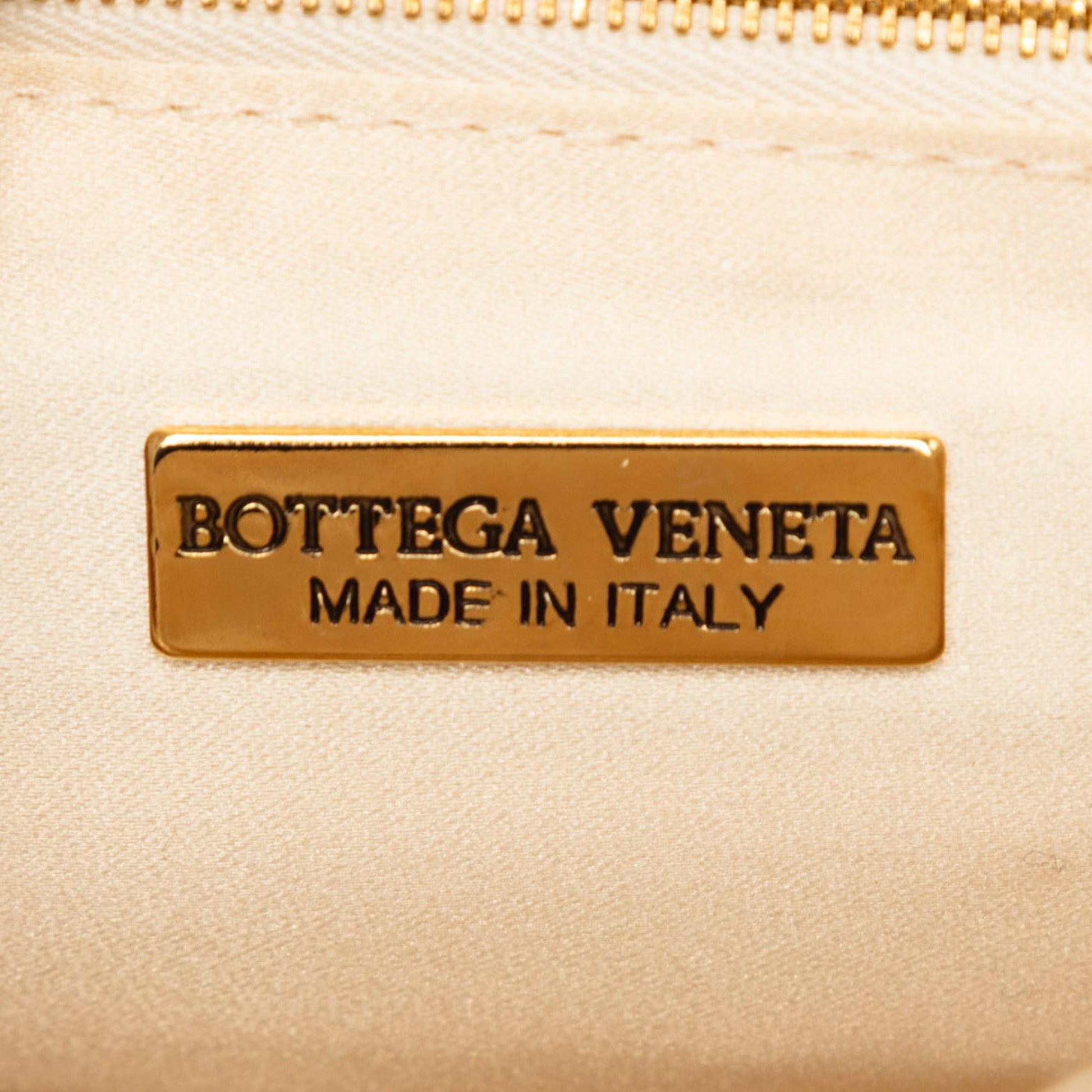 Bottega Veneta Metallic Raffia Intrecciato Shoulder Bag