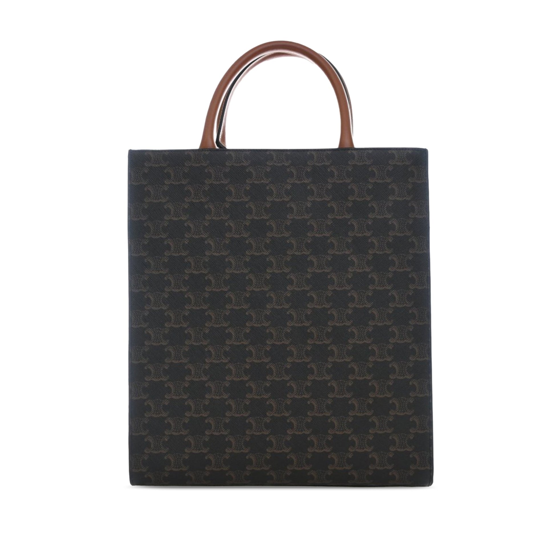 Celine Small Triomphe Coated Canvas Vertical Cabas Tote