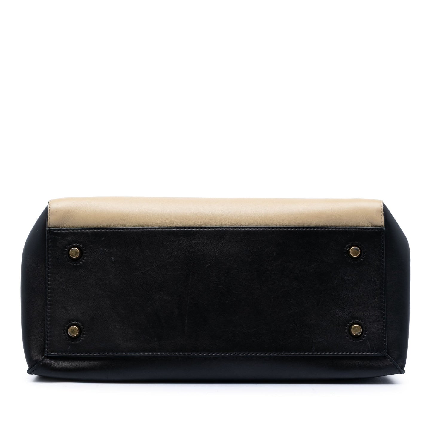 Celine Medium Bicolor Leather Edge Handbag