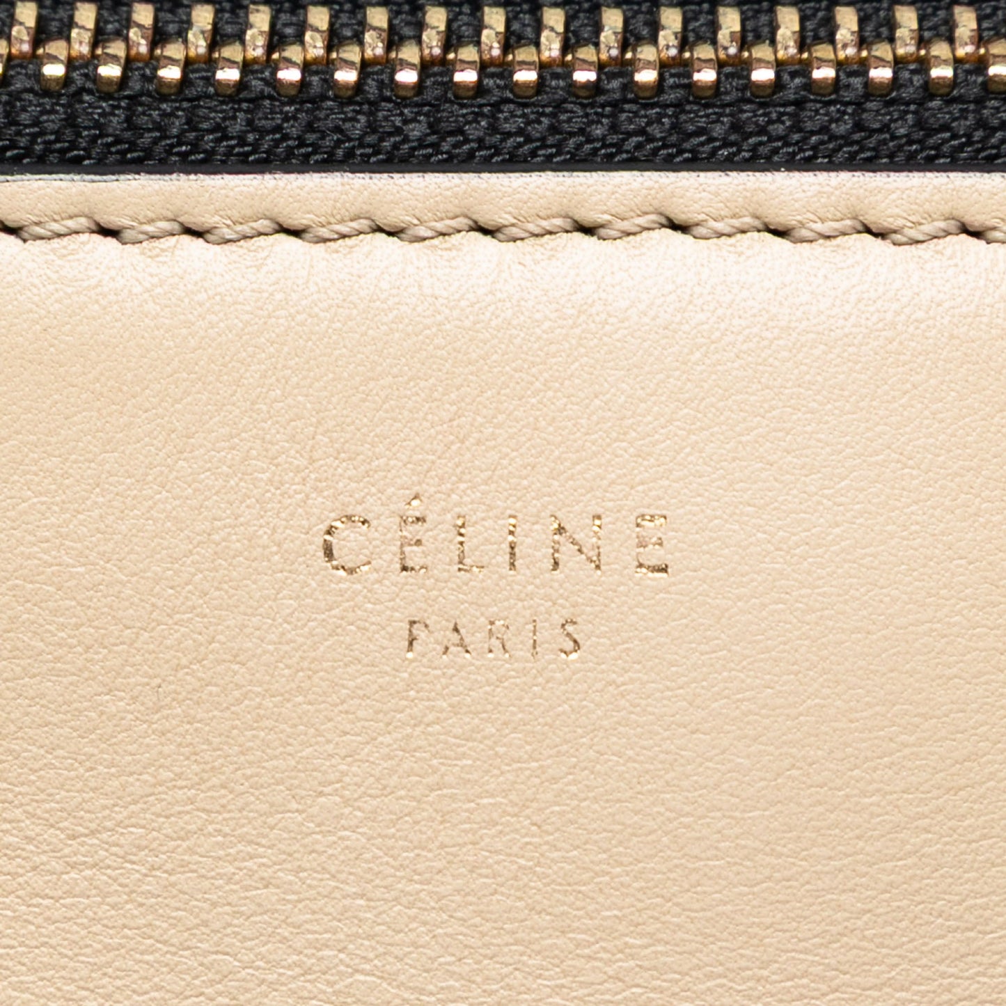Celine Medium Bicolor Leather Edge Handbag
