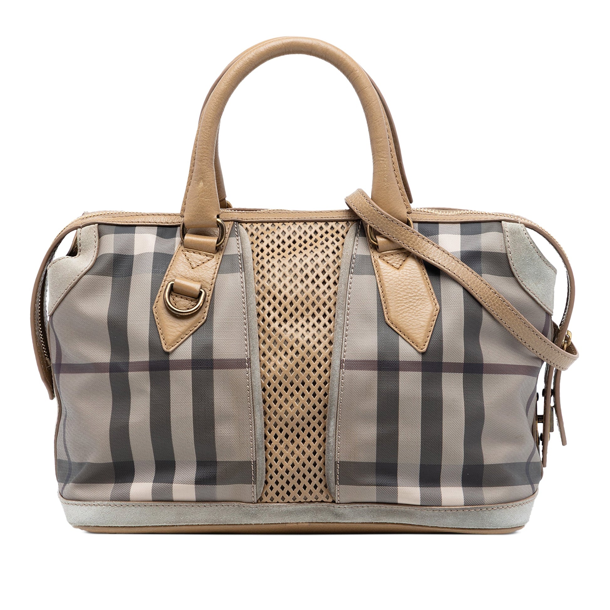 Smoke Check Coated Canvas Gilmoure Satchel
