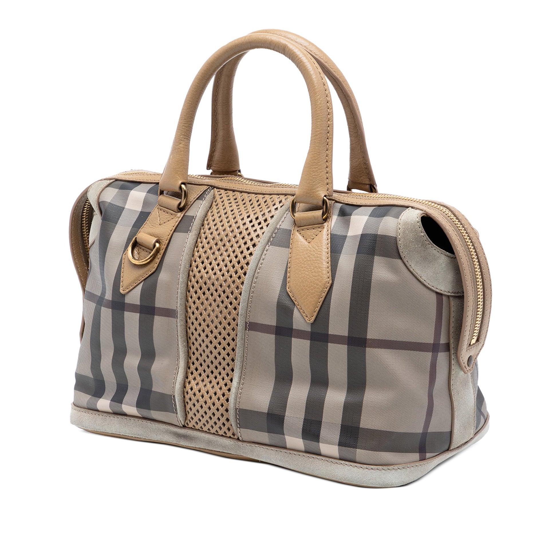Smoke Check Coated Canvas Gilmoure Satchel