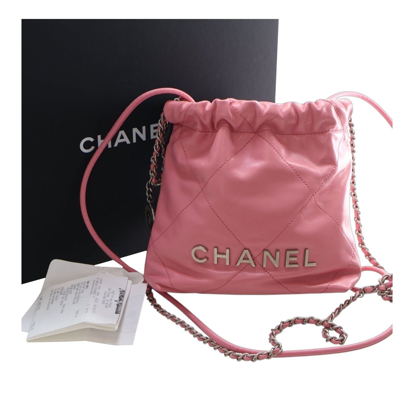 Chanel Mini Shiny Calfskin 22 Handbag