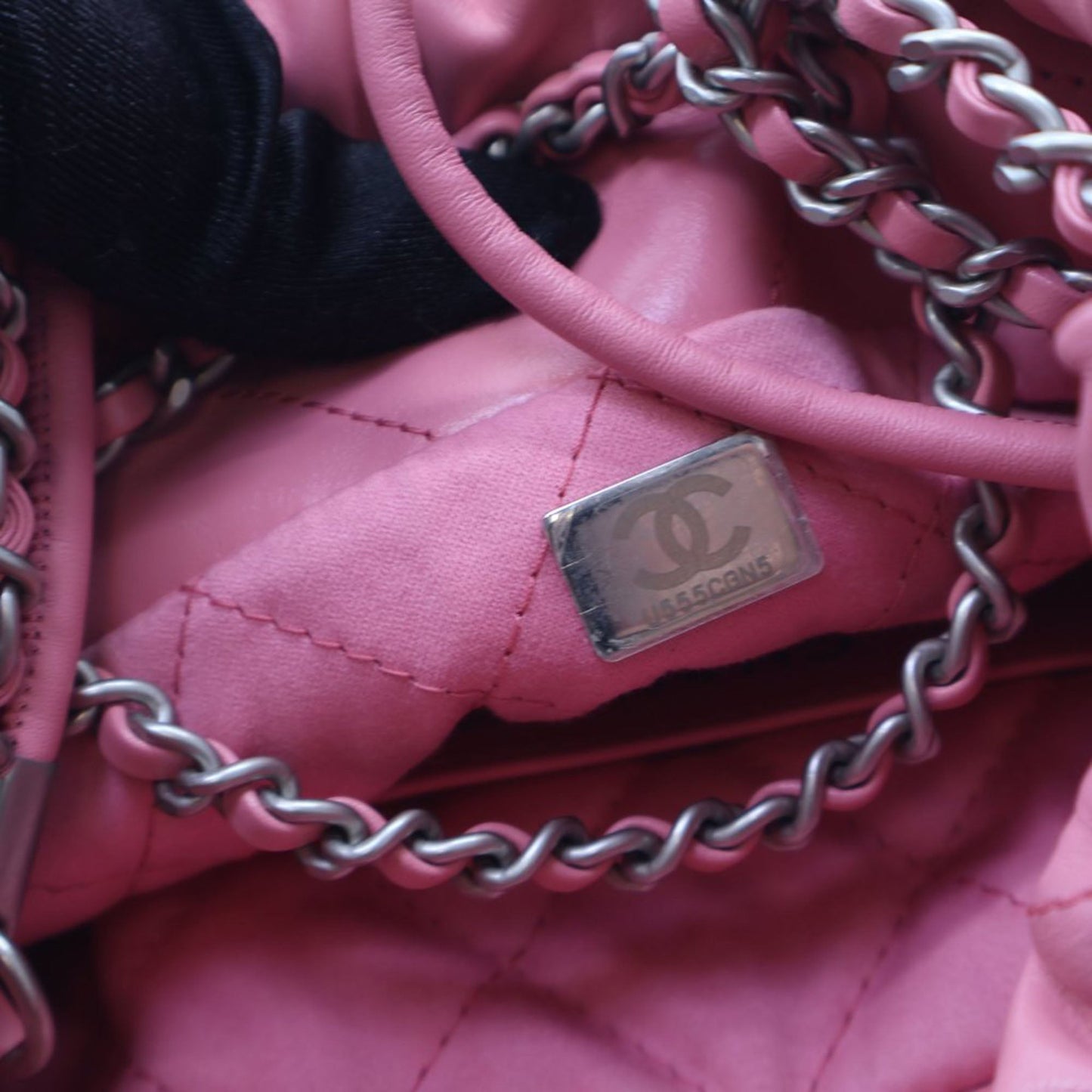 Chanel Mini Shiny Calfskin 22 Handbag